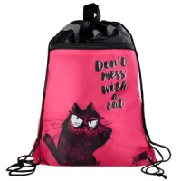 Мешок для обуви 1 отд, 360*480 "Крэйзи кот"