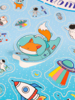 Наклейки детские 13*23см "Космонавты"