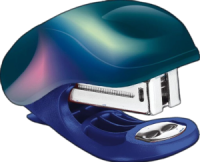 Степлер MAPED № 26/6 и  24/6 + 400скоб  на 15 листов, МИНИ, декорированный, дестеплер