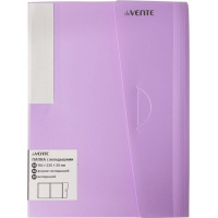 Папка файл А5  20лист 0,50мм, с клапаном , пастель сиреневая