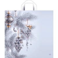 Пакет 42*44см (70мк) с петлевой ручкой "Серебряное сияние" ПВД
