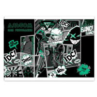 Альбом А4 40л клеевой кор. "Бунтарский дух" 100гр/м2, сплошной УФ-лак