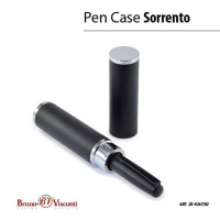 Ручка в футляре "Sorrento. Черный" шарик.,1,0мм, металл., синие чернила