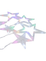 Гирлянда электрическая Штора 2,5*1м 92LED "Звездное небо" 220 В, мультицвет, фигуры