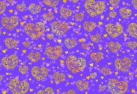 Картон поделочный А4 5 листов с тиснением "Сердечки"