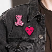 Набор значков-пинов 2шт. "Розовый микс" 30*25см, 31*25см