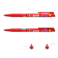 Ручка шар. ЕК   Sweet love автомат.0,7мм цв.мат.корп.Soft Touch, синяя