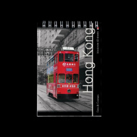 Блокнот А6  40л гребень "Города" клетка