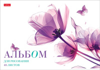 Альбом А4 48л скоба пласт.обл. "Ассорти. Выпуск №1"пл. 100 гр/м