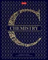 Тетрадь предметная А5 Химия, "LUXURY" 46л, кл., мат.лам., 3D фольга, белизна 98%