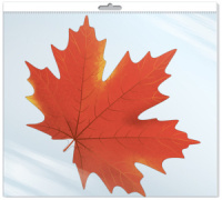 Вырубная фигурка 25*22см "Клен" красный