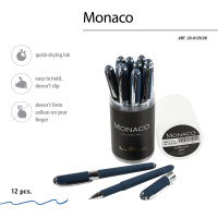Ручка "Monaco. Темно-синяя navy" шарик., 0,5мм, синие чернила**