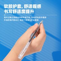 Ручка гелевая Deli  0,5мм черная, резиновая манжета