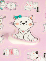 Наклейки детские 15*22,5см "Кошечки"