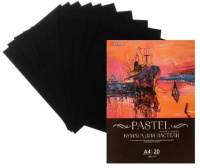 Бумага для пастели A4 (210x297 мм) "deVENTE" черная, 120 г/м, 20 л