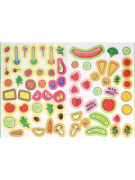 Раскраска А4  8стр. с наклейками "Раскрась и наклей. Готовим сами"