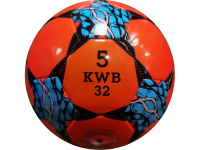 Мяч спортивный футбольный 35 см, PVC, 300гр, оранжевый, НЕ НАДУТЫЙ