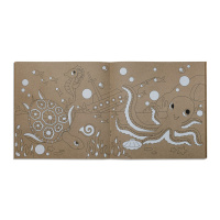 Раскраска 200*200мм 16стр. "Экораскраска на крафте. Кругосветное путешествие"