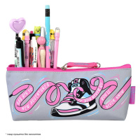 Пенал-косметичка (210*35*80) молния, микрофибра "Кеды"