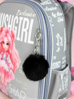 Брелок "Зайка в шапочке" мех, 6*6см