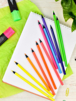 Карандаши цвет. 12цв  Феникс+ "Неон", деревянные, 3ММ