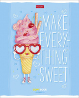 Тетрадь А5 48л кл. Hatber "Веселый ФастФуд", белизна 98%