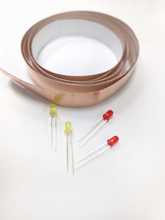 Набор для создания открытки со светодиодными лампочками "Пожарная машина" 14+