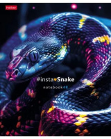 Тетрадь А5 48л кл. Hatber "InstaSnake" глянц.лам., 5 диз.в блоке, белизна 100%