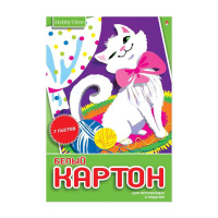 Картон белый А4  7л. немелов., одностор., пл. 190 г/м2, в папке