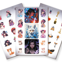Альбом наклеек А6 6 лист. "100 наклеек. Аниме. Девочка"