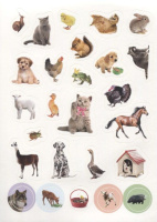 Альбом наклеек А5 8 стр., "100 наклеек. Мир животных"