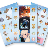 Альбом наклеек А6 6 лист. "100 наклеек. Котики"