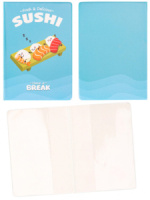 Обложка для паспорта "Суши" ПВХ slim