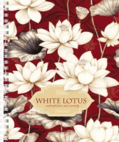 Тетрадь А5  80л кл. гребень Hatber "Белый лотос" тисн, 2 диз.в спайке