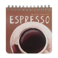 Блокнот 105*105мм пласт.обл.  60л "Pocket journal. Счастье в кофе" точка