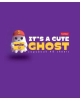 Тетрадь А5 48л кл. Hatber "Милое привидение" софт-тач, 5диз.в спайке