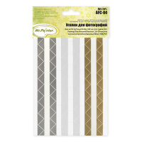 Уголки для фото самоклеящиеся, однотонные, белые 102шт.