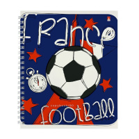 Тетрадь А5  80л кл. гребень Альт "Футбол. Чемпионы"