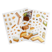 Наклейки-румбокс д/создания миниатюрных сцен 12,5*15см "Мишка. Пекарня" Наклейки-румбокс д/создания миниатюрных сцен 12,5*15см "Мишка. Пекарня"