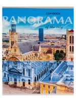 Тетрадь А5  96л кл. Проф-Пресс "Панорамы городов" белизна 92%