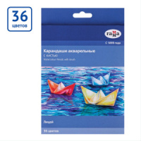 Карандаши цвет. акварельные 36цв "Лицей", шестигранные, с кистью