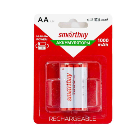 Аккумулятор Smartbuy R-06 (AA) 1000 mAh, блистер