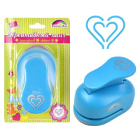 Панч одинарный 38мм "Сердечко" размер панча 73*45*57мм, блистер