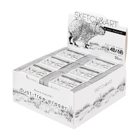 Ластик  BV "Sketch and Art. Художественный 4В/6В" 3,8*5,5*0,94см