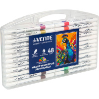 Набор маркеров акриловых  48цв. пулевидн."deVENTE. HOBBY CREATIVE. Classic&Pastel", ширина линии 2мм
