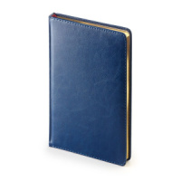 Ежедневник недат. А4 136л., тв.обл., иск.кожа "Sidney Nebraska. Синий"