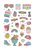 Альбом наклеек А5, 20 стр, "Pink Power Stickers. Бледно-розовая" Альбом наклеек А5, 20 стр, "Pink Power Stickers. Бледно-розовая"