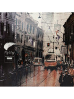 Скетчбук 190*190мм  20л., клеевой кор., 300гр/м2 "Акварель - 1" 50%хлопок