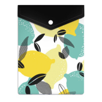 Конверт на кнопке  с рисунком 158*114мм, Лимоны