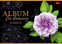 Альбом А4 40л скоба "Цветы осени" пл. 100 гр/м